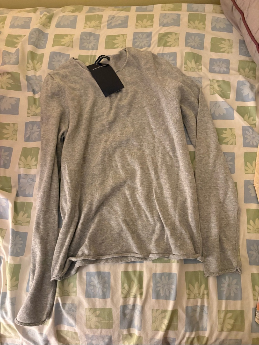 Heather Grey brandy sweater nwt